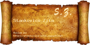 Stankovics Zita névjegykártya